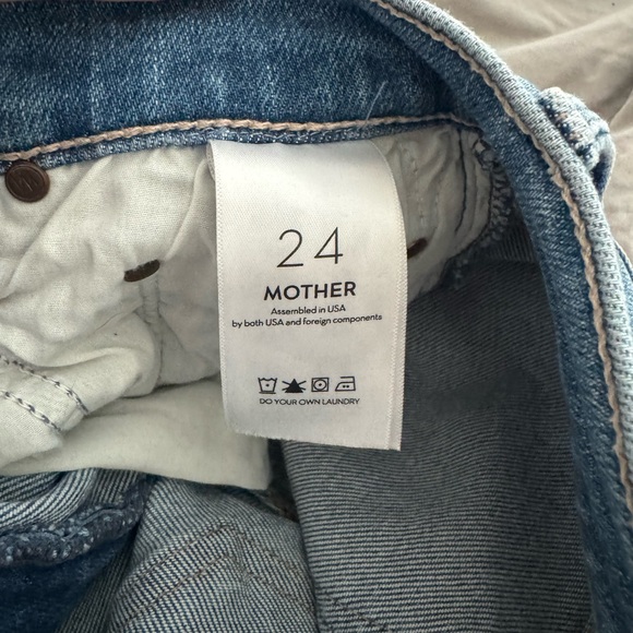MOTHER High Waisted Rider Ankle Fray Jeans - Picture 2 of 4